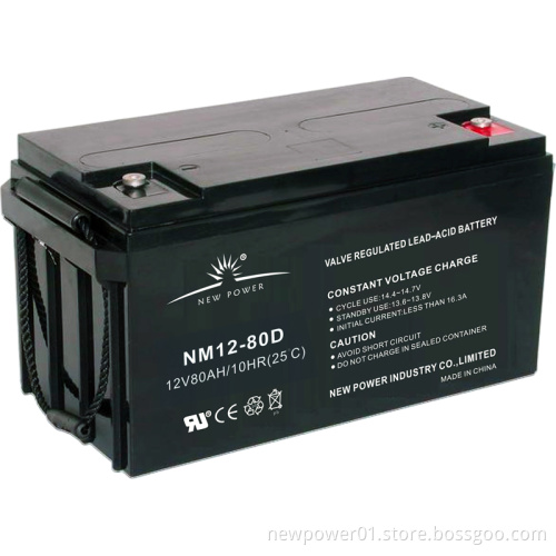 Electric Vehicle Battery / Excellent Deep Cycle Battery (NM12-80D)